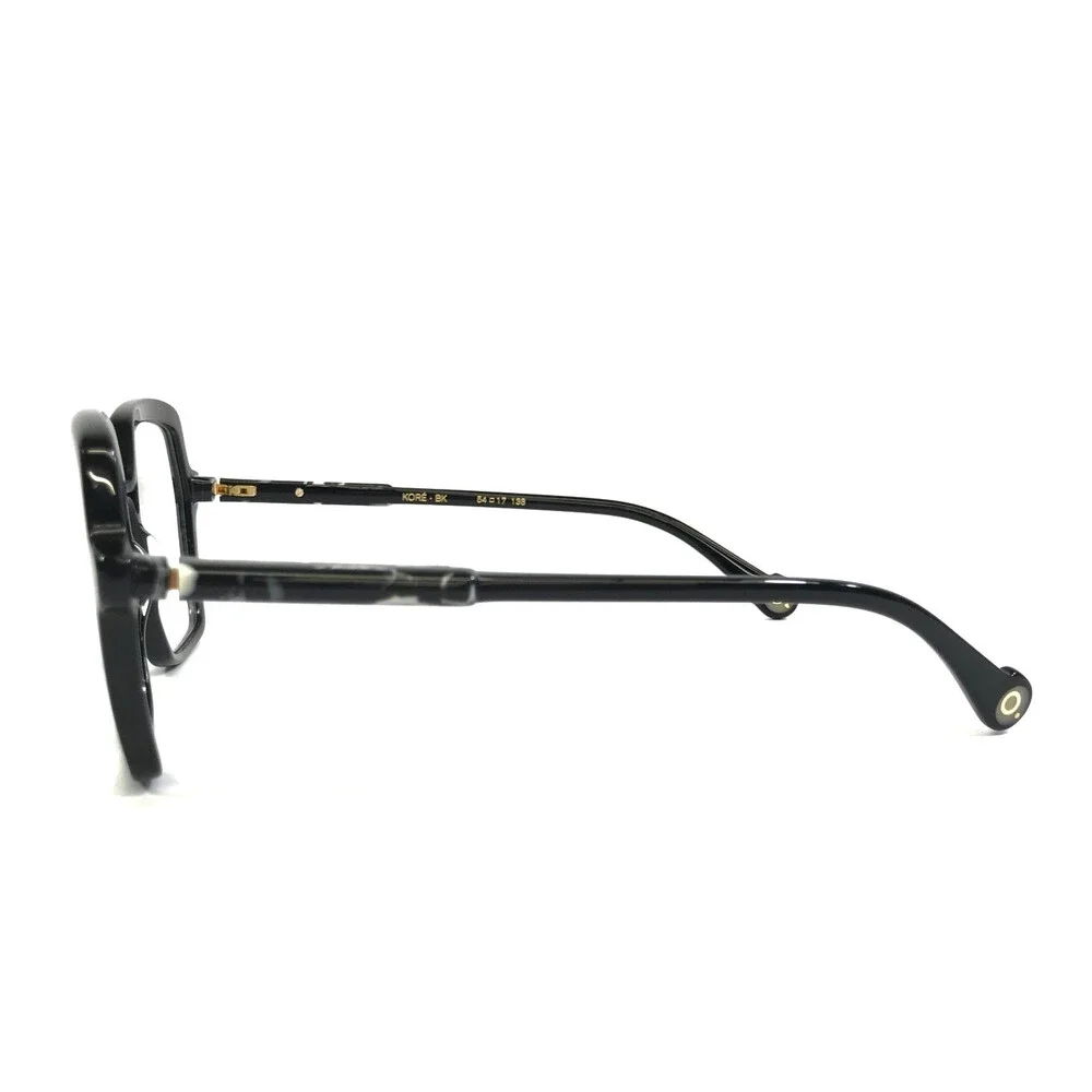 Etnia Barcelona Eyeglasses Frames KORE BK Black Geometric Full Rim 54-17-138